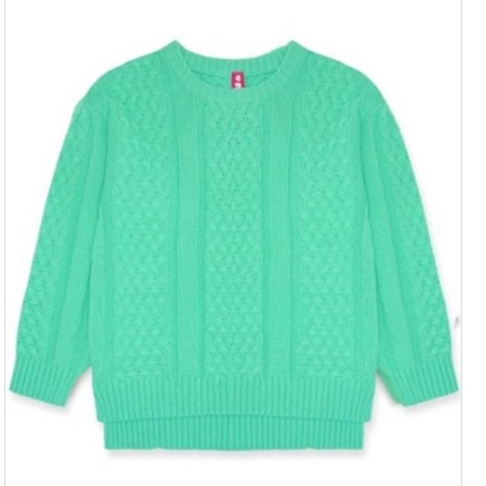 Girl's Chunky Knit Pullover Sweater - Picture 2 of 3